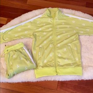Jeffree Star tracksuit in Chartreuse